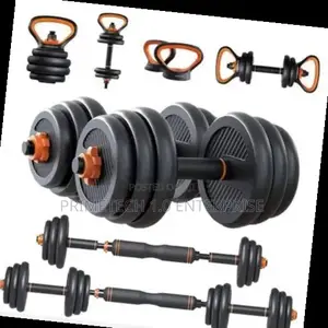 50kg 6 in 1 Black Kettle Bell Weights