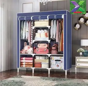 Metallic Wardrobe -Grey and Brown