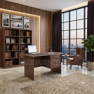 Office Desk; 1200mm Brown Clerical Wood Nexane Desk