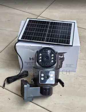 Ubox Wifi Dual Lens Solar Powered PTZ Camera With Solar Panel 4mp