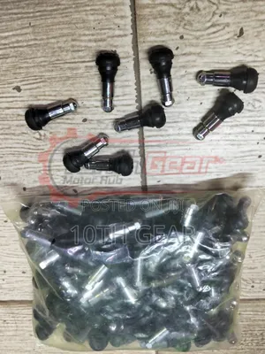 Tubeless Nozzle Black Chrome (10 PCS )