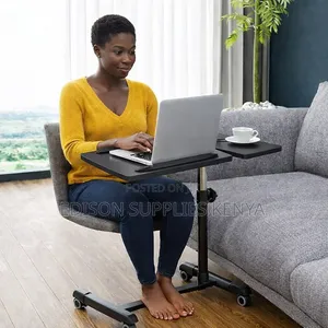 Adjustable Laptop Desk With Wheels Laptop Stand Overbed Table