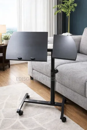Adjustable Laptop Desk With Wheels Laptop Stand Overbed Table