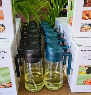 Multifunctional Spray Oil Jar – Refillable Kitchen Oil Sprayer Bottle