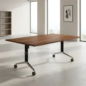 Folding Brown Conference Table