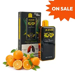 ZMR 15000puffs Fizzy Orange Shisha Style Vape Disposable Non-Stop
