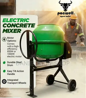 Pacwell Electric Concrete Mixer 200ltrs