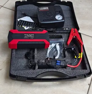 Multi-Function 12v Car Jump Starter With Portable Air Compressor.