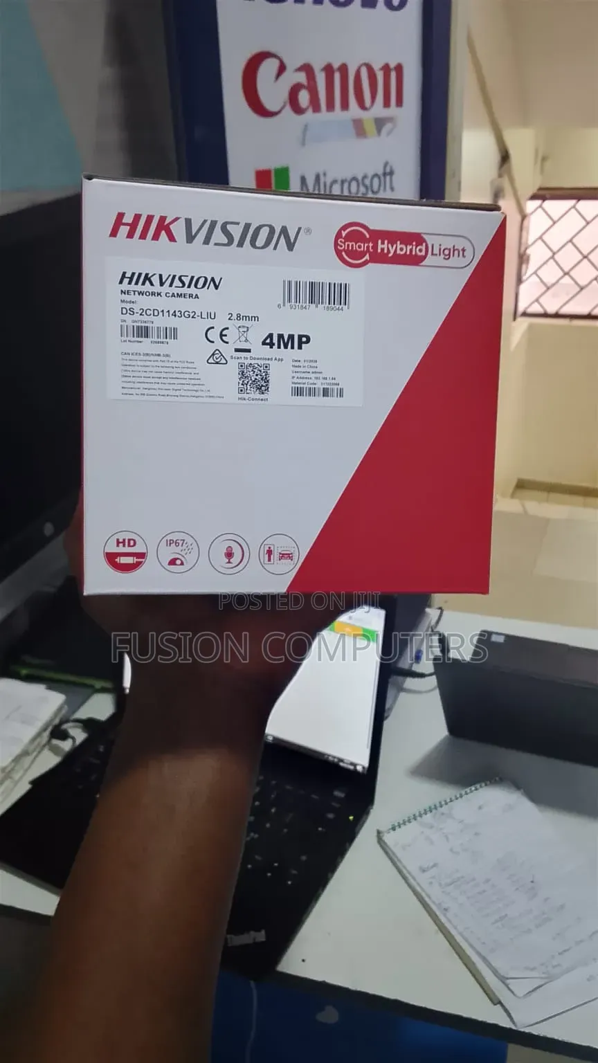Hikvision Ds-2cd1143g2-Liu(2.8mm) – 4mp Smart Dual Camera With Mic