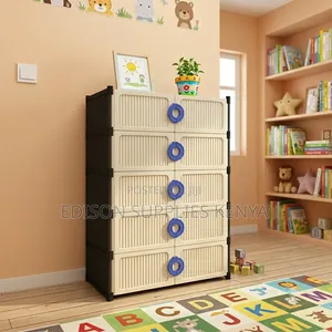 Portable Wardrobe Plastic Storage Drawer Cabinet