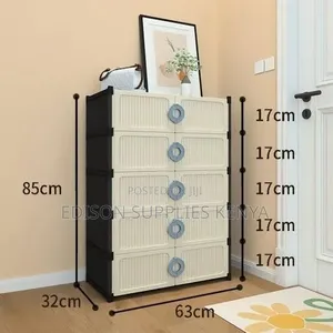 Portable Wardrobe Plastic Storage Drawer Cabinet