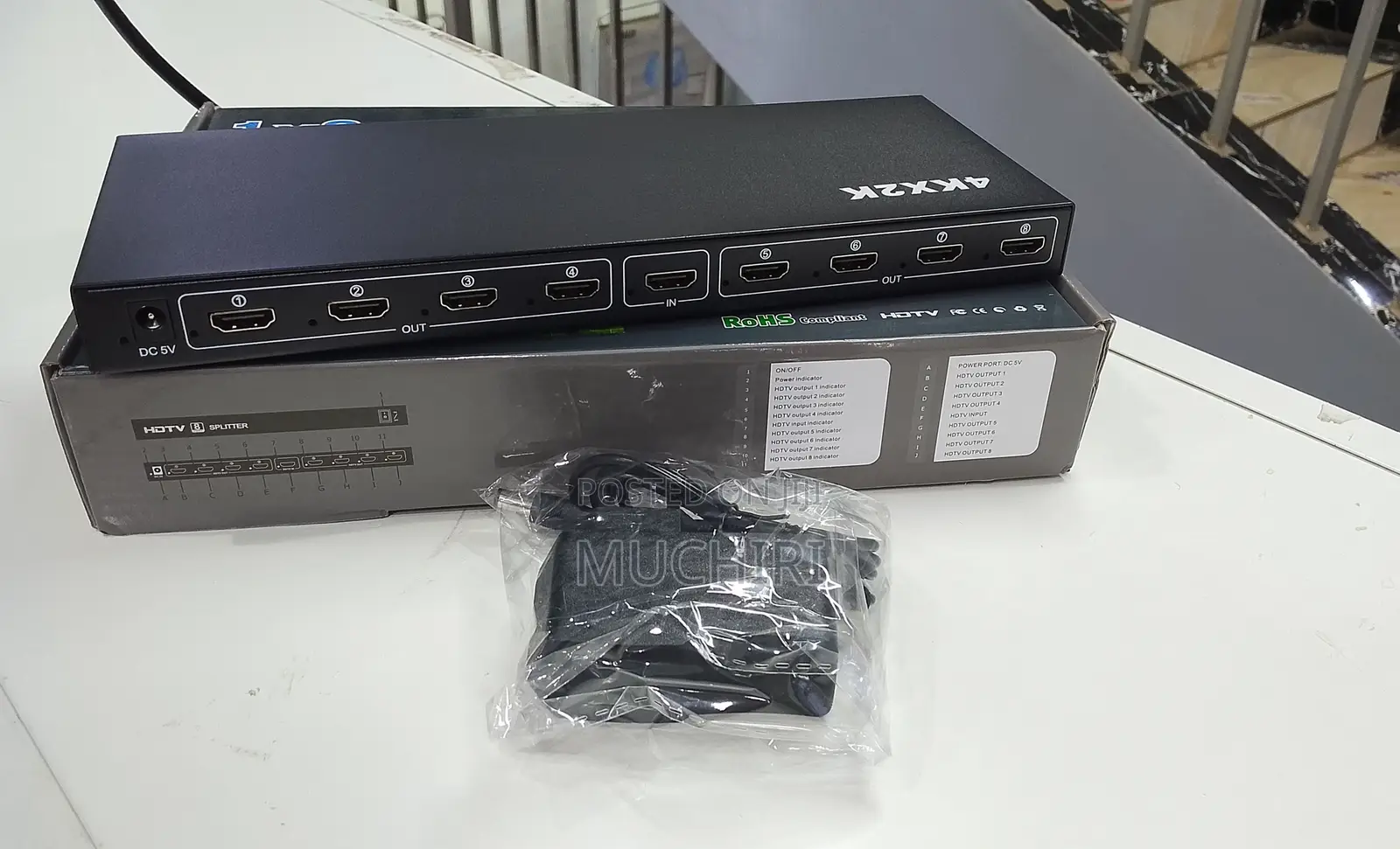 1x8 High Quality 8 Port Hdmi Splitter