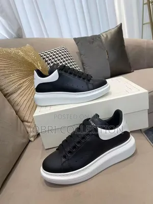 Black With White Sole Alexander McQeeen Sneakers