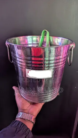Double Handle Stainless Ice Buckets
