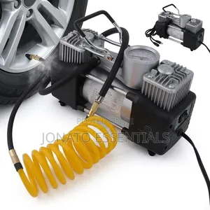 ​2 Cylinder Heavy Duty Car Air Compressor Tire Inflator Pump 12v