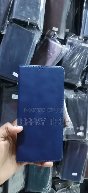 Oppo Reno 12 Blue Leather Flip Case
