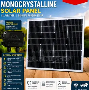Monocrystalline Solar Panel 100watts All Weather