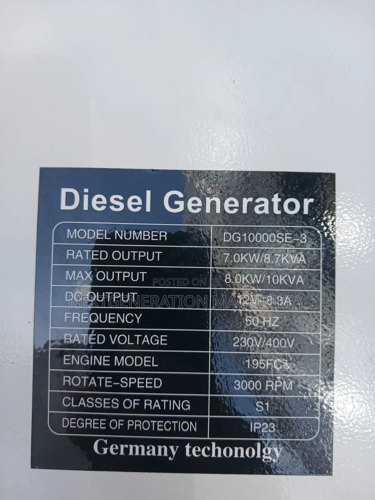 Pulsar 10kva Silent Generator