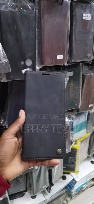 Caseme Brand Retro Flip Wallet Phone Case in Black Matte Pu Leather