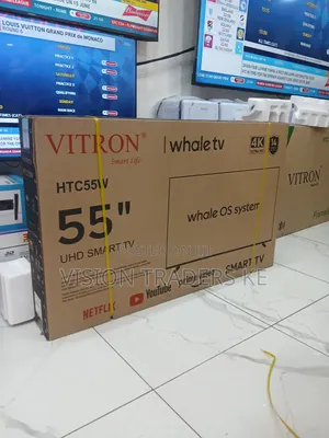 Vitron Htc55w 55inches Smart Android Frameless Tv With Bluetooth