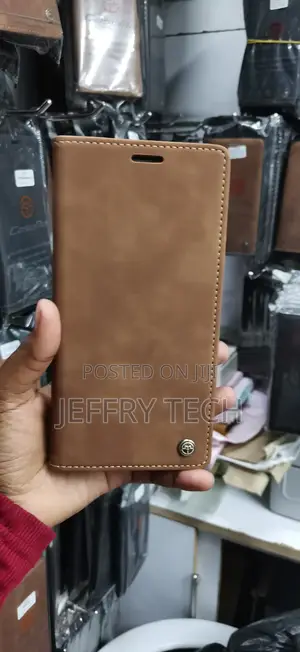 Caseme Wallet Flip Case With a Small Circular Logo Case