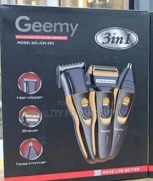 Geemy 3in1 Rechargeable Shaver and Trimmer Set