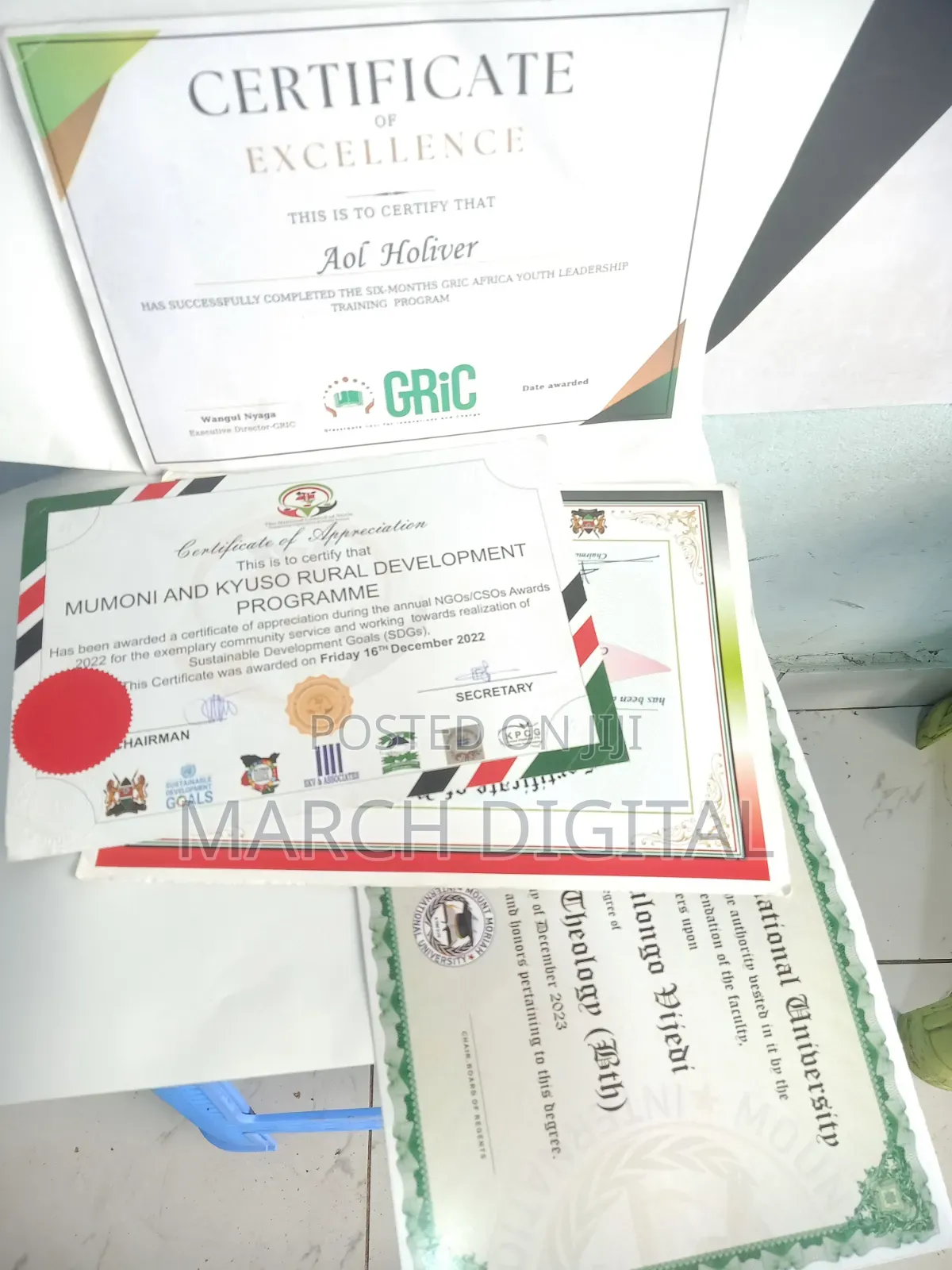 Certificate Printing