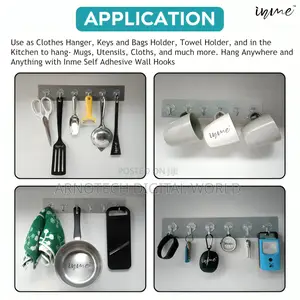 Self Adhesive Wall Hooks With 10 Kg Weight