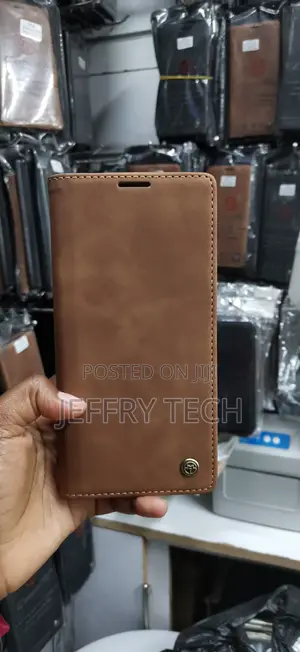 Brown Leather Flip Wallet Case- Caseme Retro