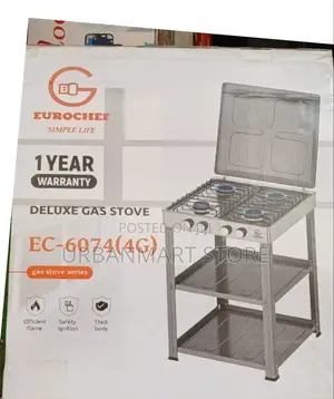 Eurochef Ec-6074(4g) Stainless Steel Gas Stove 4 Burner