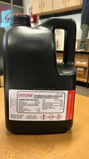 Hydrochloric Acid 30–35% (Lr Grade) – 2.5 Litres | Griffchem Brand