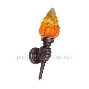 Torch Hand Wall Lamp Garden Outdoor Flame Lamp for Home