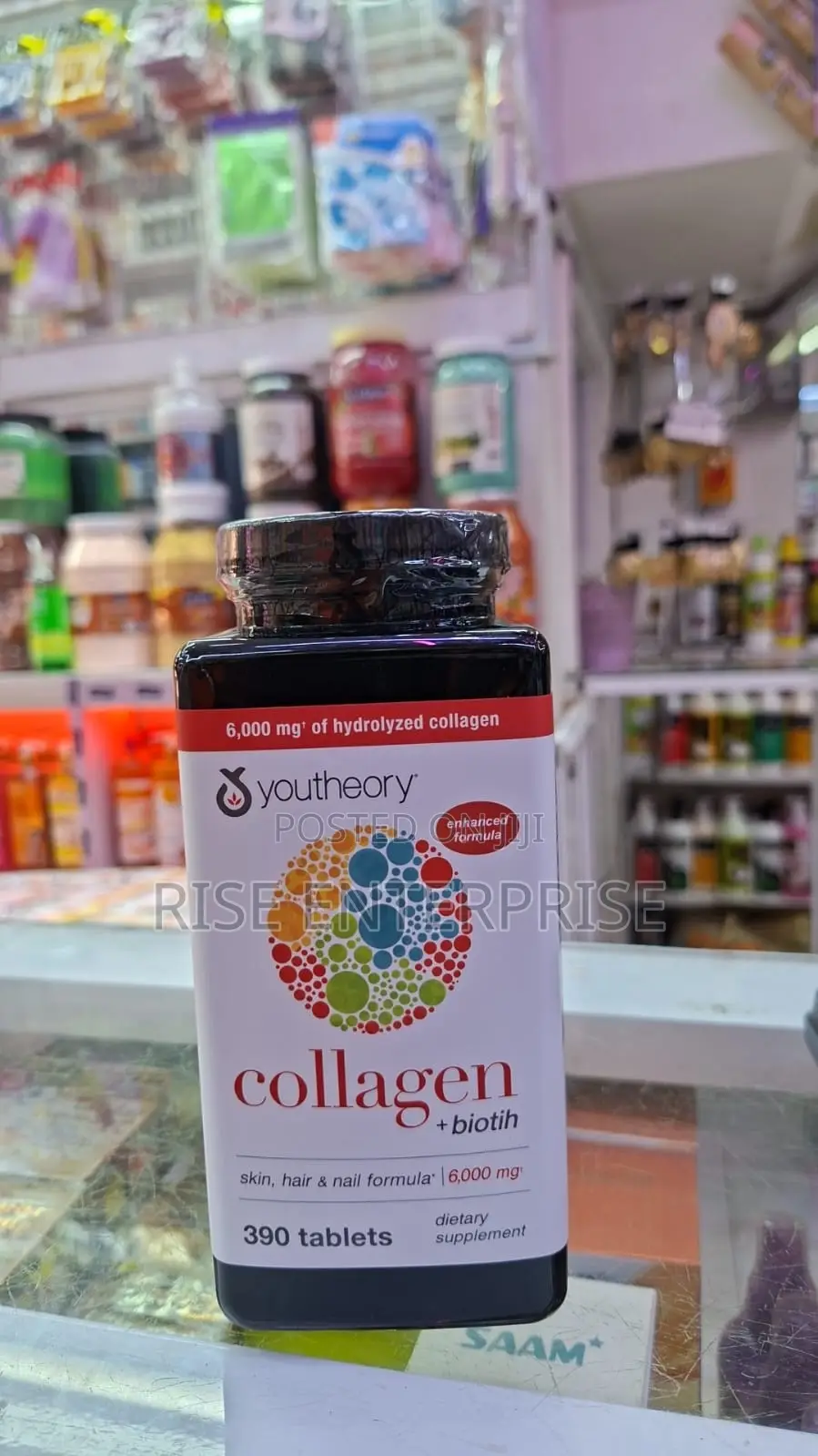 Youtheory Collagen + Biotin 390 Tablets-6000mg