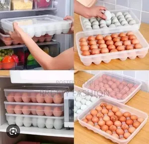 34pc Egg Tray Storage Container With Lid N