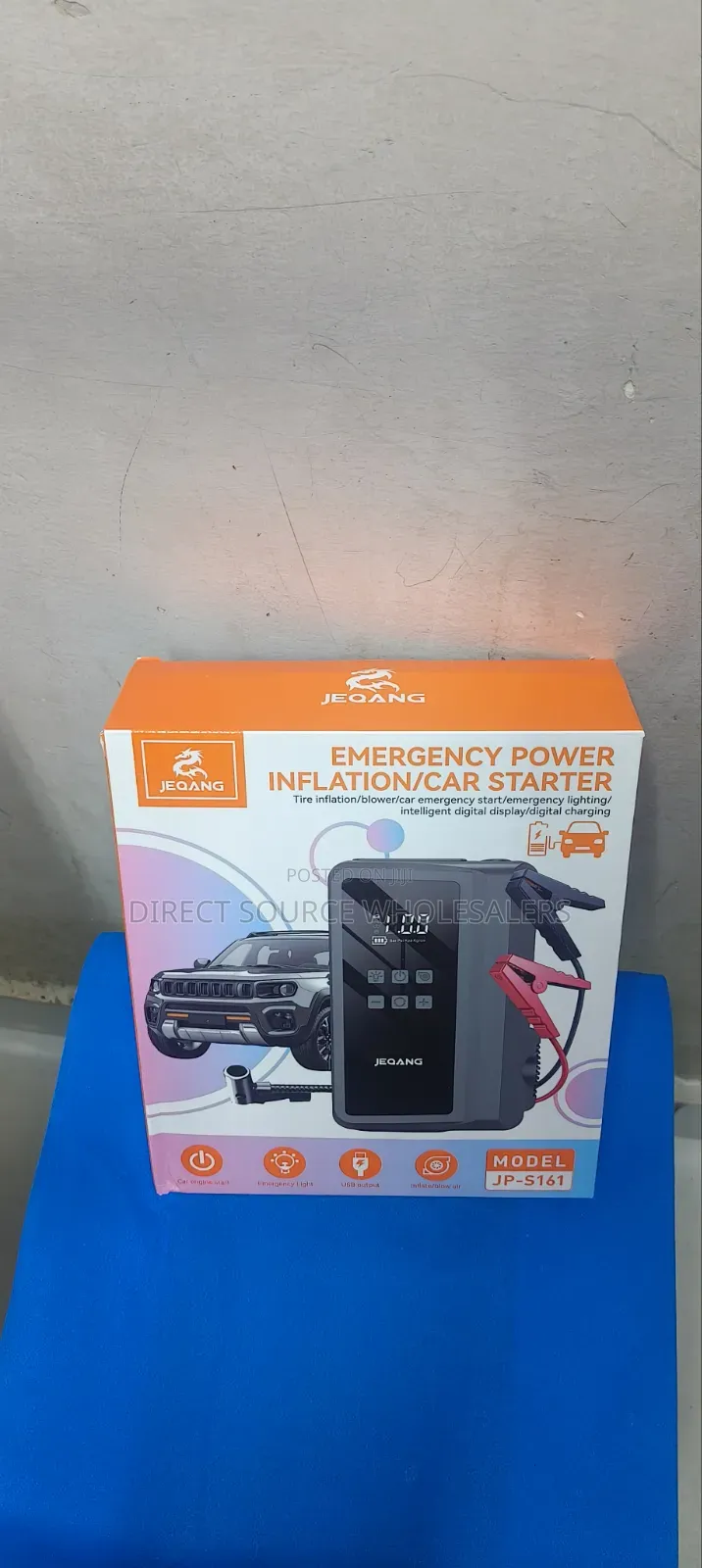 Rechargeable Car Battery Booster Pack Multi-Function Jump Starter.