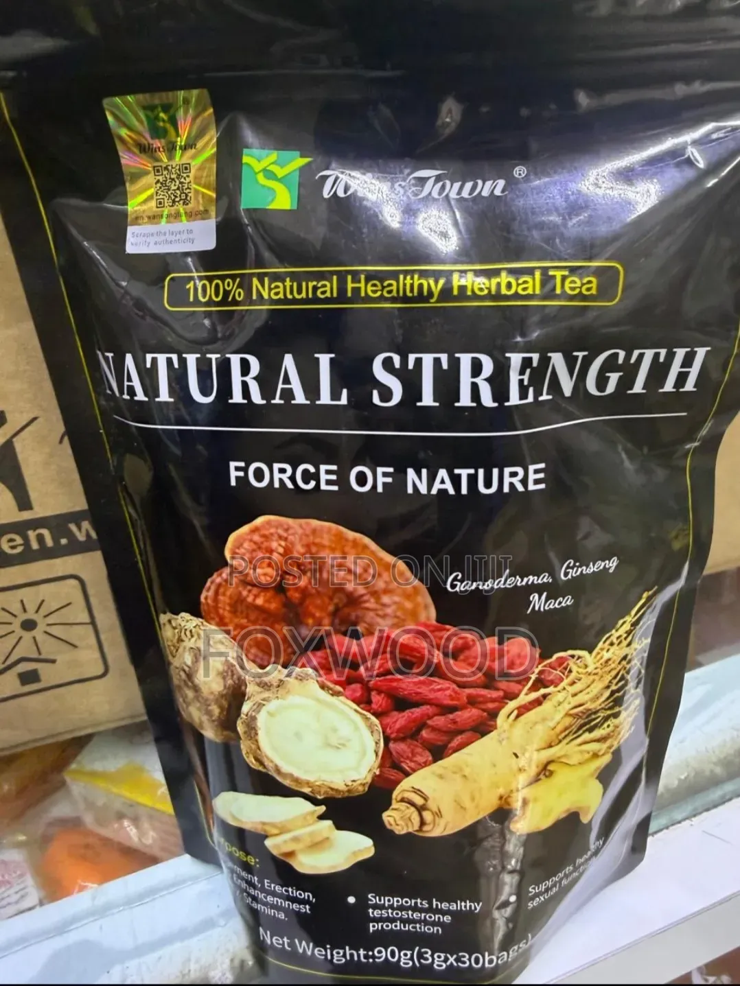 "Natural Strength" Herbal Tea for Men.