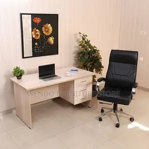 Office Desk; 1 Meter Brown Home Clerical Pc Table