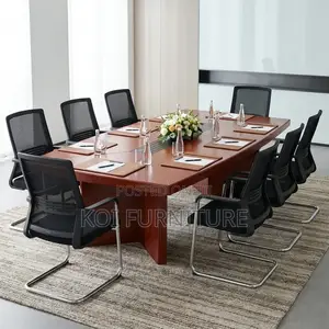 Boardroom Table; 2400mm Mahogany Wooden Executive Boadroom Table