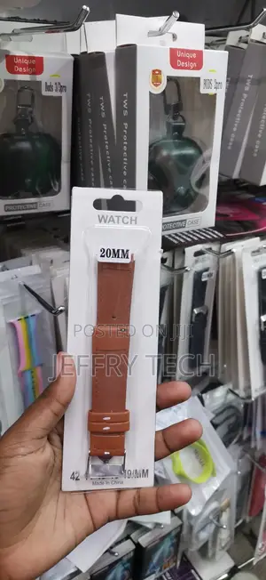 42mm Tan Leather Watch Band Brown Leather Replacement Watch Strap