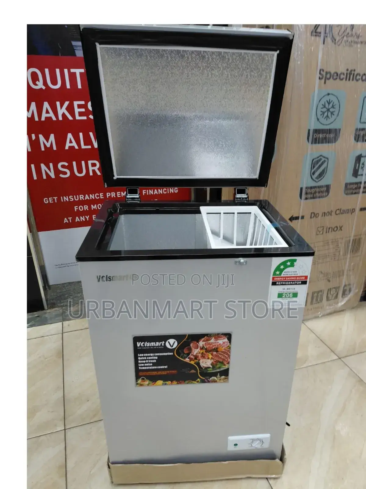 Volsmart 110 Litres Refrigerator With Freezer Compartment