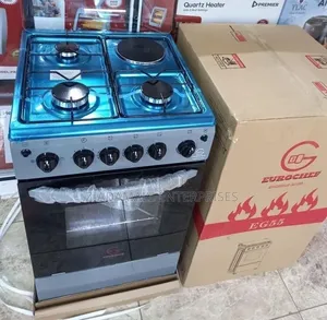Eurochef Cooker, Eurochef 50x55 Standing Cooker – 3 Gas + 1 Electric