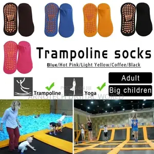 Non-Slip Trampoline Socks With Grippers/Yoga Shoes
