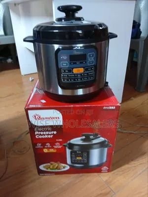 Ramtons Rm/582-Electric Pressure Cooker- Black (1yr Wrty)