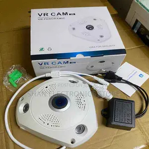 White 360° Wi-Fi Hidden Cam Indoor 360° Panoramic Lens Technology