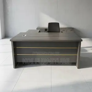 Office Desk : 1.6 Meters Solid Wood Executive Office Desk
