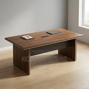 Office Table : 2.4m Pari Walnut Executive Boardroom Table