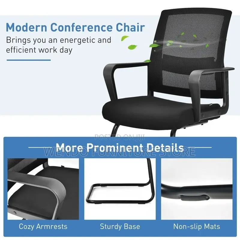 Office Chairs; Mesh Office Chairs Featuring Sled Base