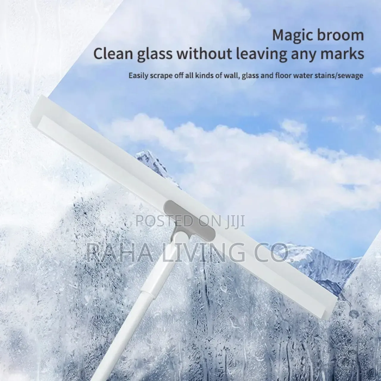 Telescopic Long Handle Window Floor Squeegee Cleaner