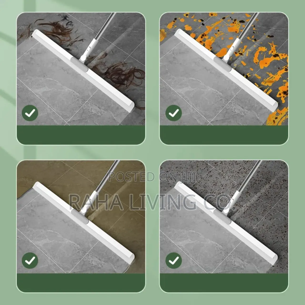 Telescopic Long Handle Window Floor Squeegee Cleaner