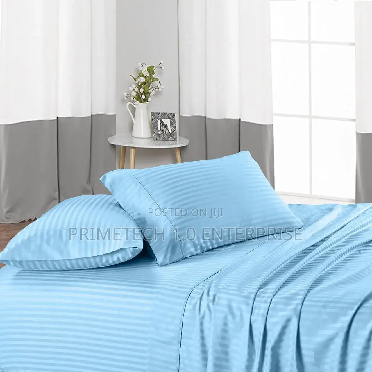 Cotton Stripped Bedsheet 6by6